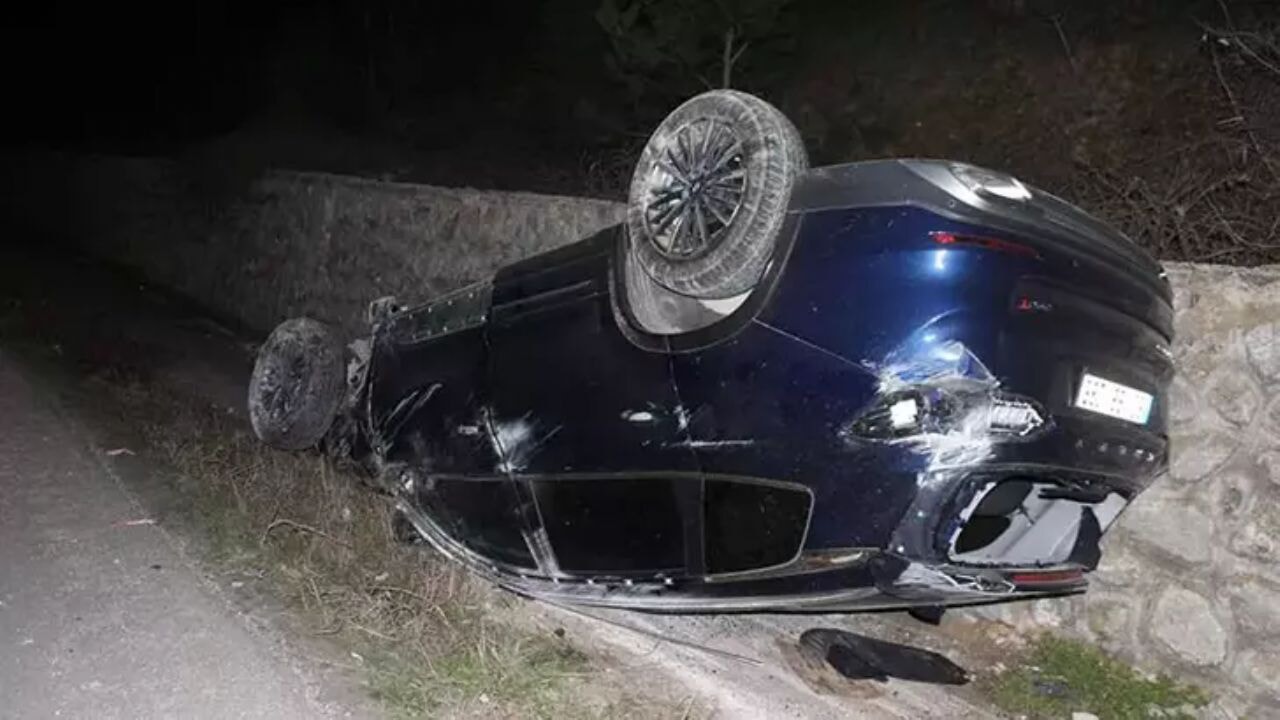 Tokat'ın Erbaa ilçesinde meydana gelen korkunç kazada 4 yaralı