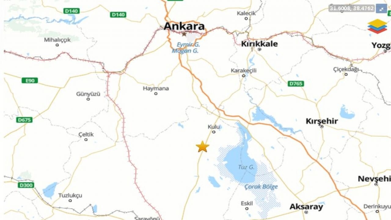 Konya'da 4.2 büyüklüğünde deprem