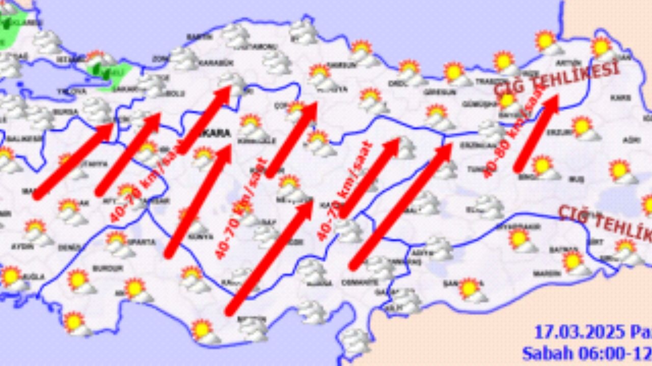 Hava durumu. 17 Mart 2025