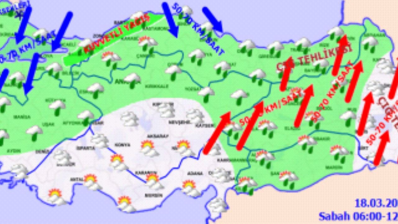 Hava durumu. 18 Mart 2025