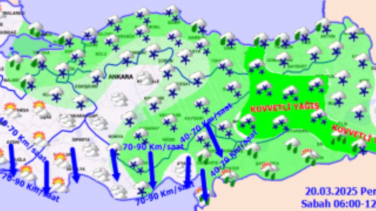 Hava durumu. 20 Mart 2025