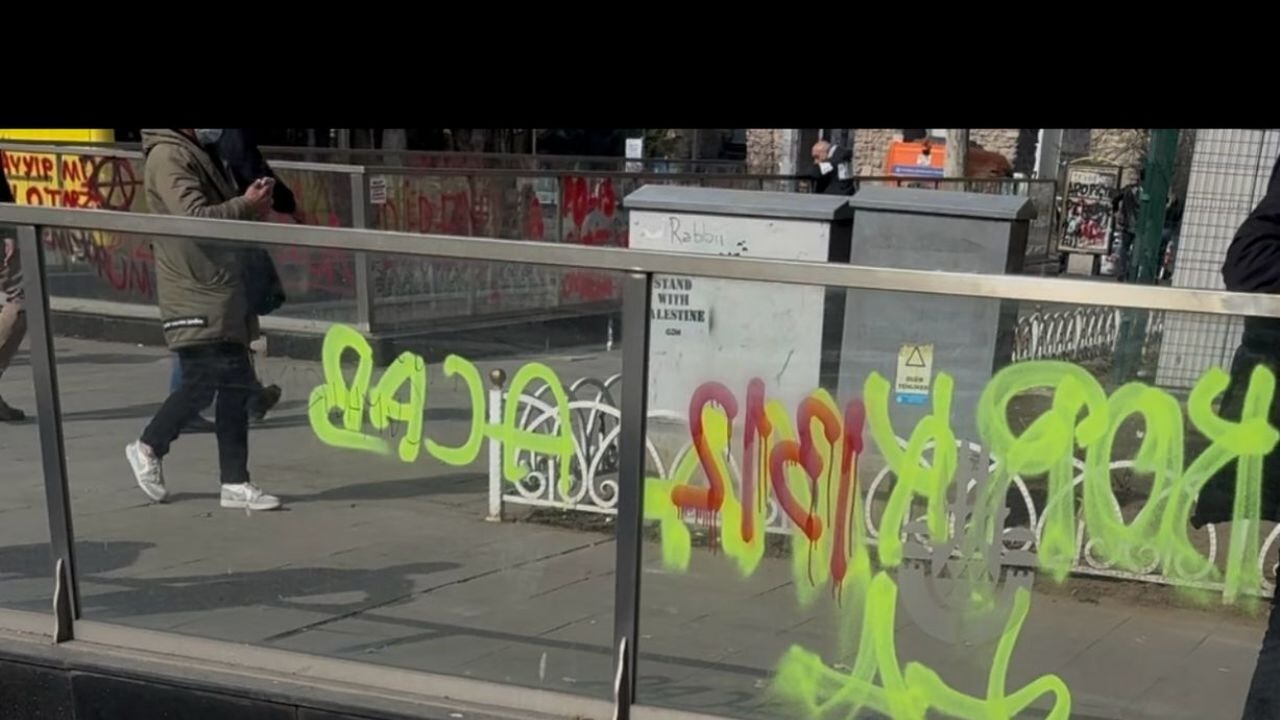 Saraçhane'de Ekrem İmamoğlu protestosu