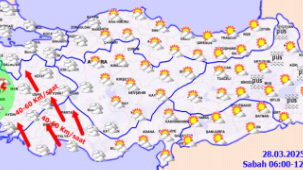 Hava durumu 28 Mart 2025