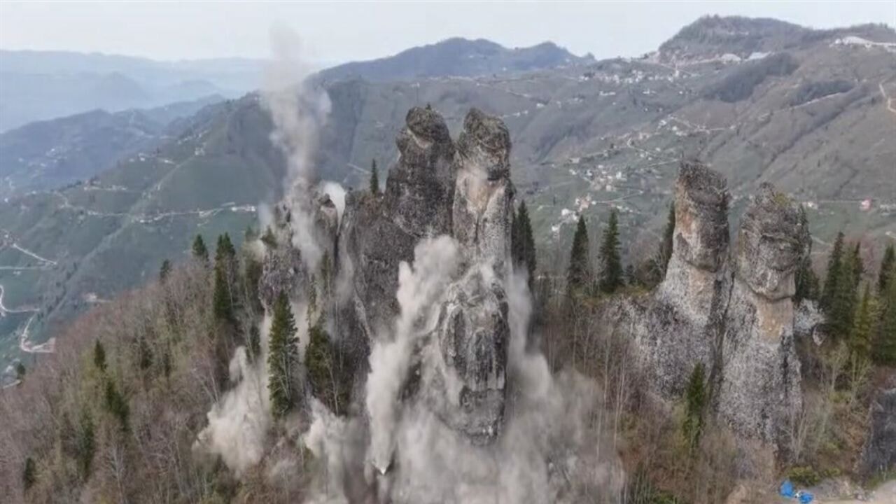 'Ordu'nun peribacaları' patlatıldı