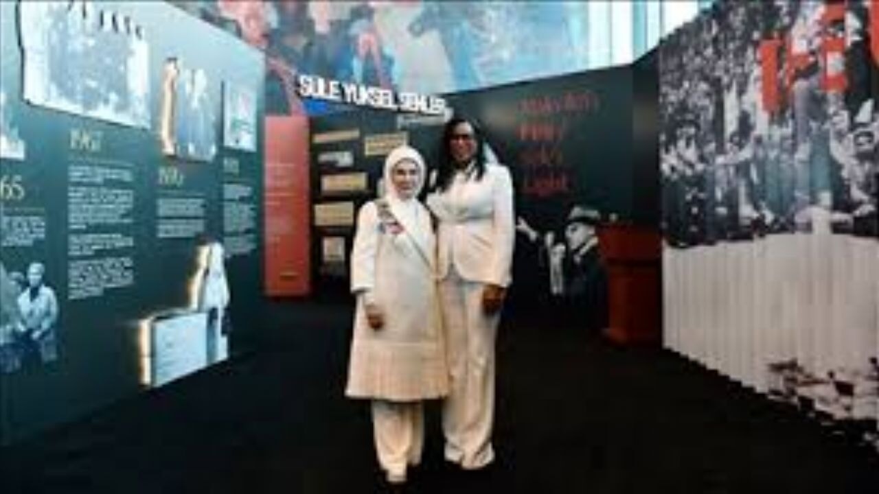 Emine Erdoğan'dan BM'de açılan 'Yankılar' sergisine ilişkin paylaşım