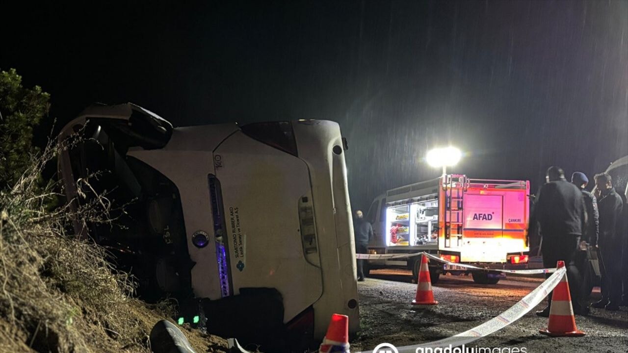 Çankırı-Ankara yolunda facia: Otobüs şarampole uçtu