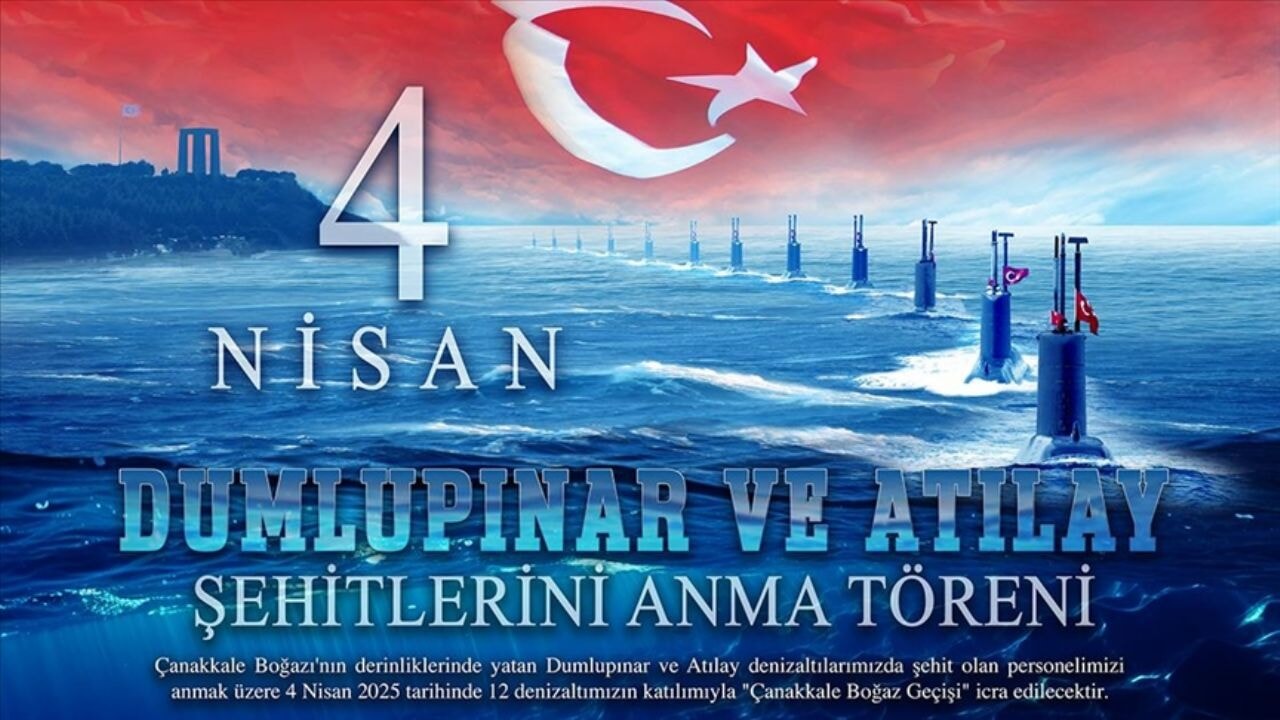 12 Denizaltı, Çanakkale Boğazı'ndan geçiş yapacak