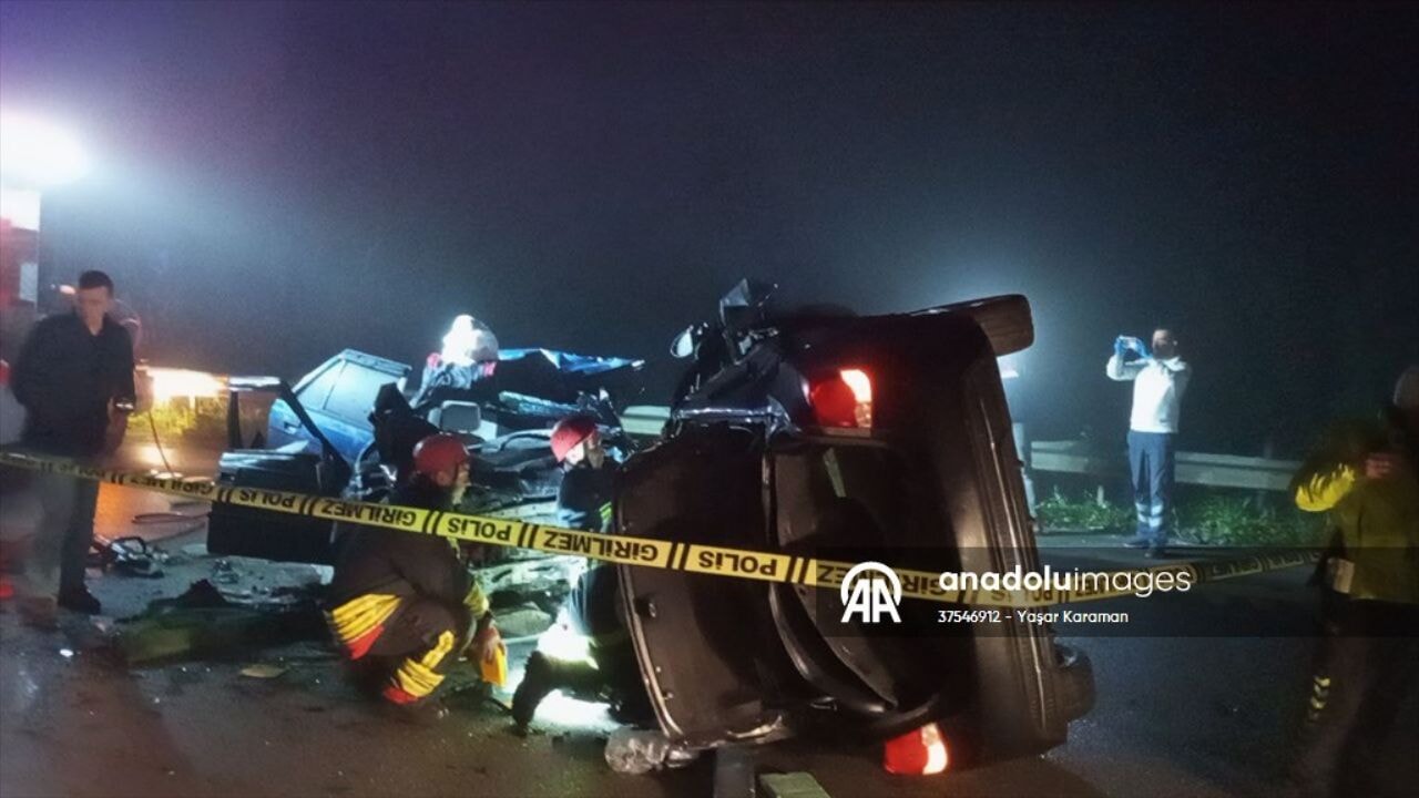 Samsun'da korkunç trafik kazası
