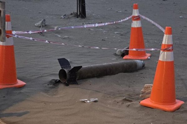 Roket mermisi kıyıya vurdu! Hatay'da polisleri harekete geçiren olay