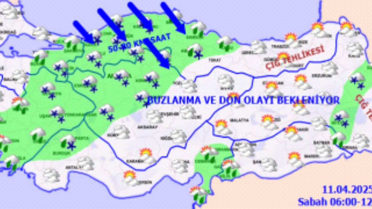 Hava durumu 11 Nisan 2025