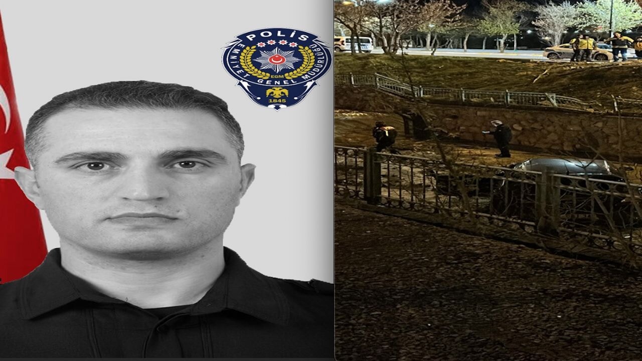 Otomobili dereye uçan komiser hayatını kaybetti