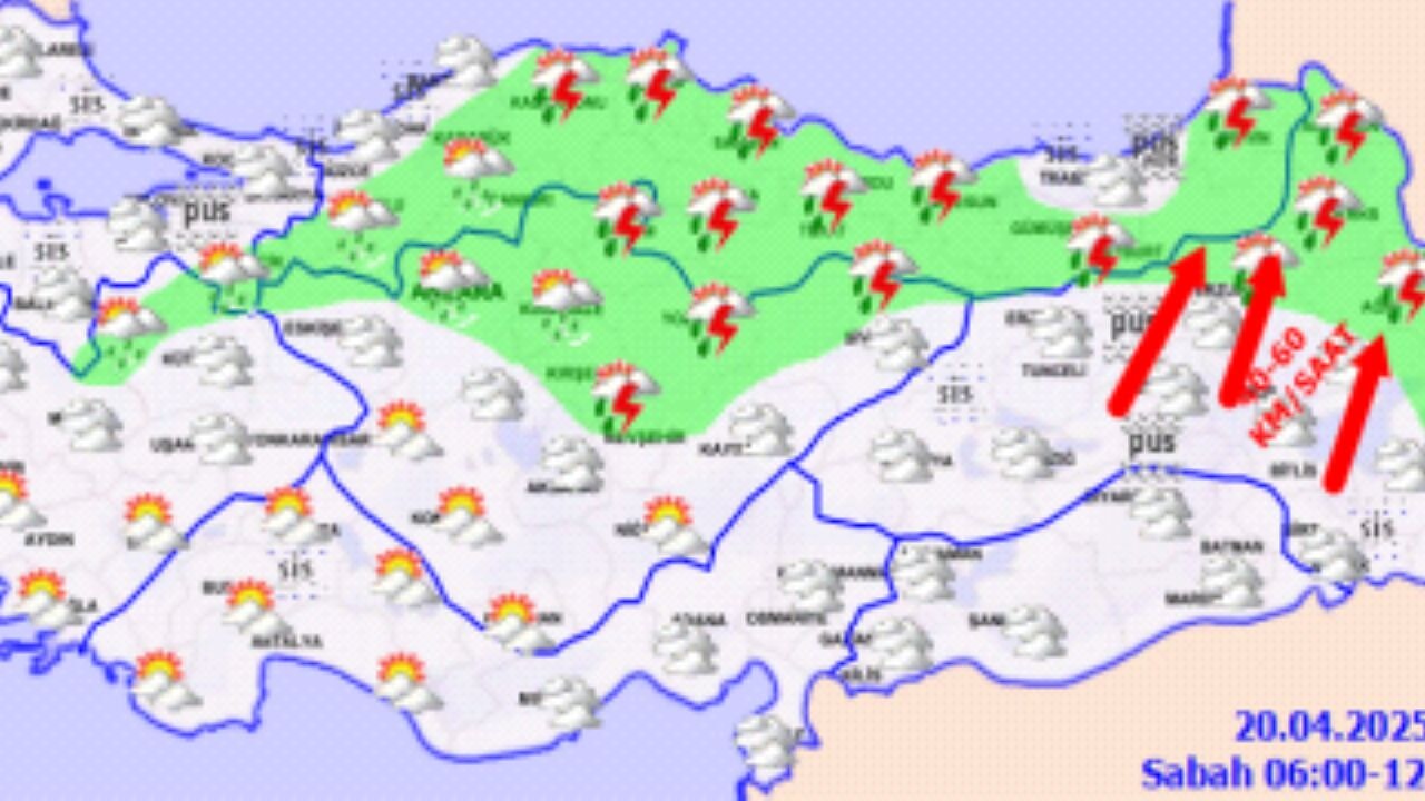 Hava durumu 20 Nisan 2025