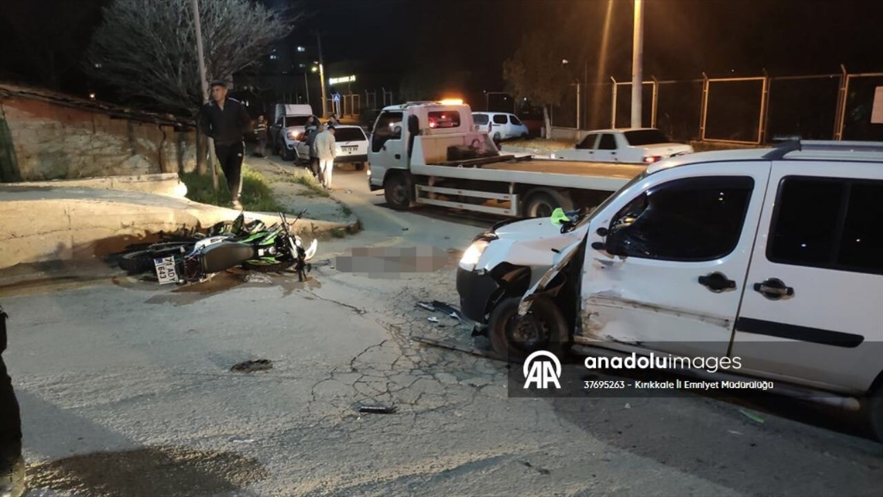 Kırıkkale'de hafif ticari araçla motosiklet çarpıştı: 1 ölü
