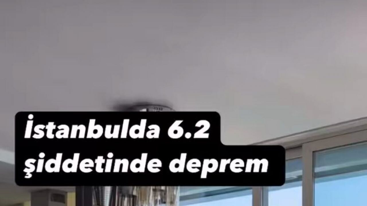 Zeytinburnu sahilinde deprem anı kamerada