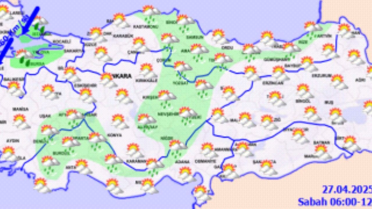 Hava durumu 27 Nisan 2025