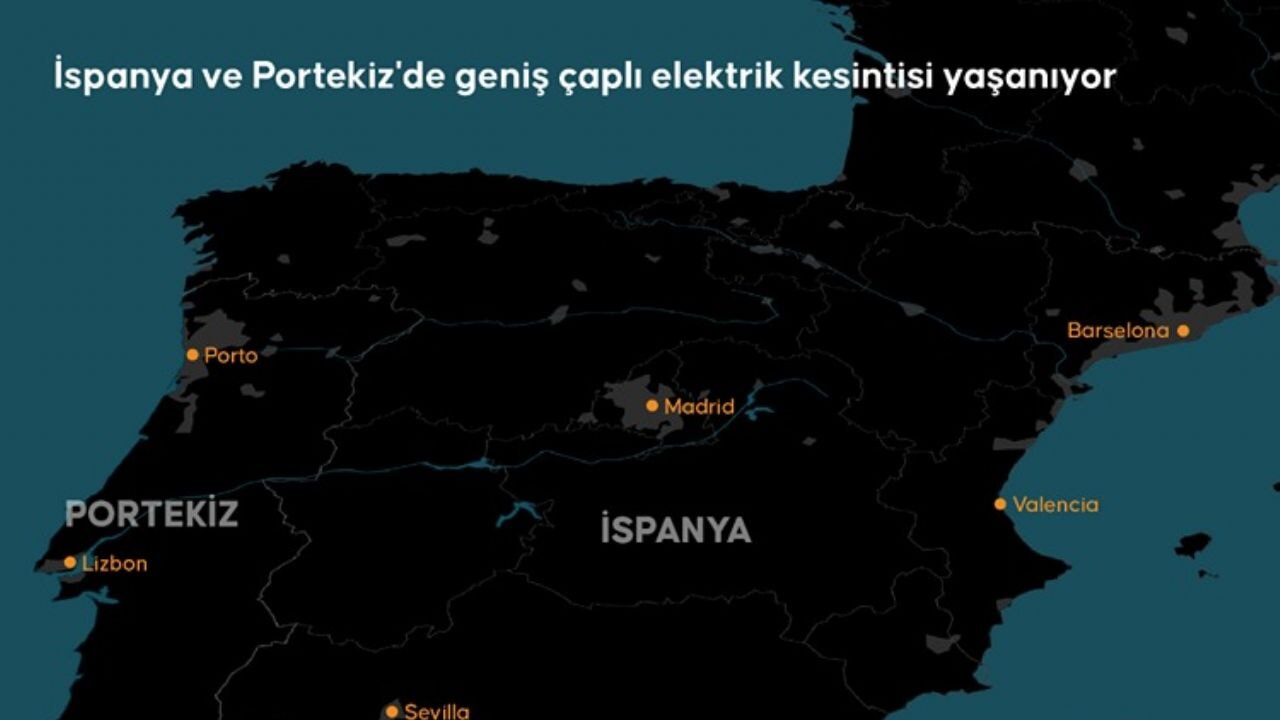 Karanlığa gömülen İspanya'dan açıklama