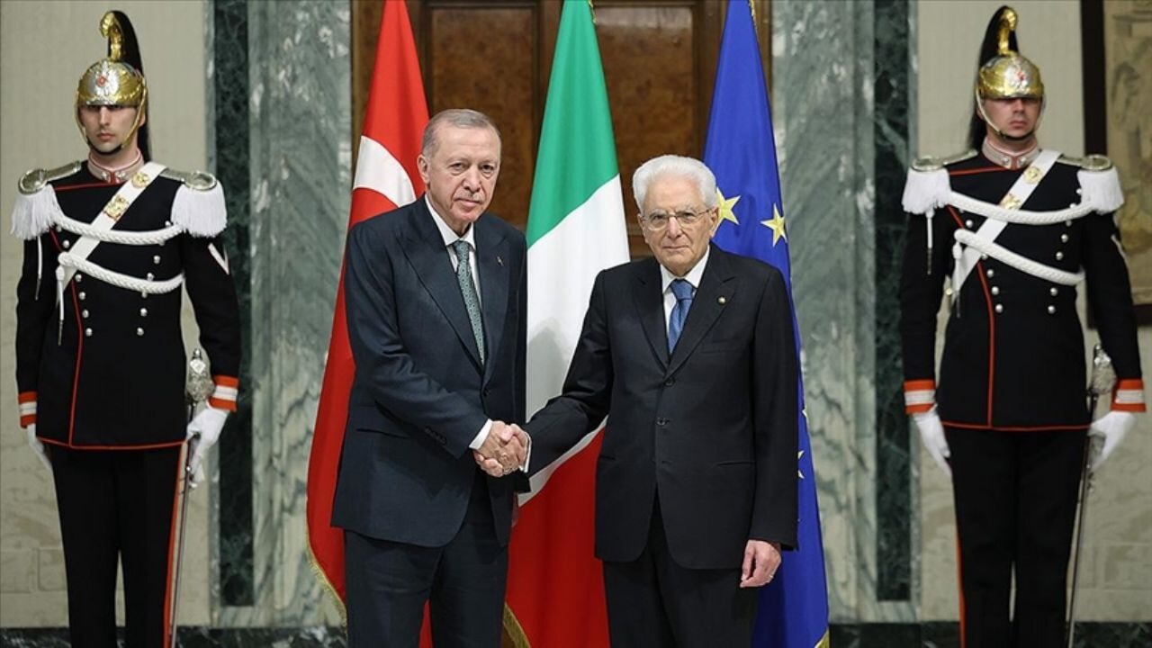 Cumhurbaşkanı Erdoğan, İtalya Cumhurbaşkanı Mattarella ile görüştü