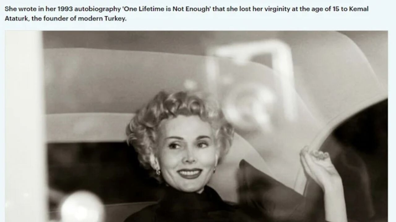 Gökçek'ten 'Zsa Zsa Gabor' paylaşımı