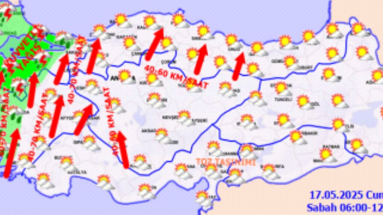 Hava durumu 17 Mayıs 2025