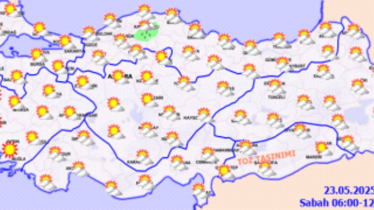Hava durumu 23 Mayıs 2025