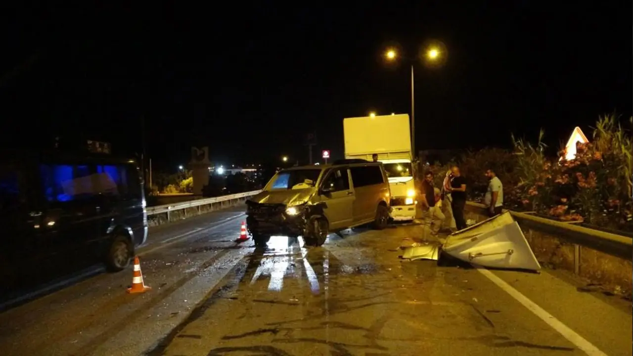 Antalya Manavgat'ta zincirleme kaza