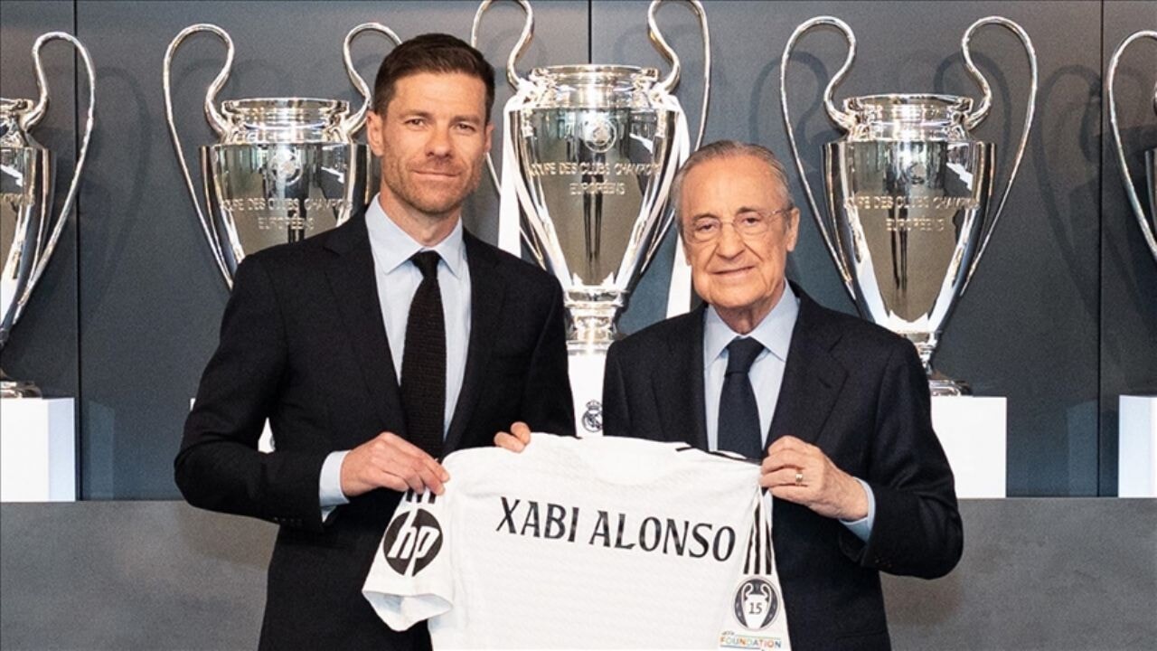 Real Madrid, yeni hocası Xabi Alonso'yu tanıttı
