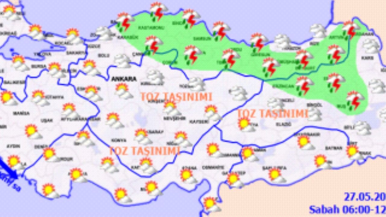 Hava durumu 27 Mayıs 2025