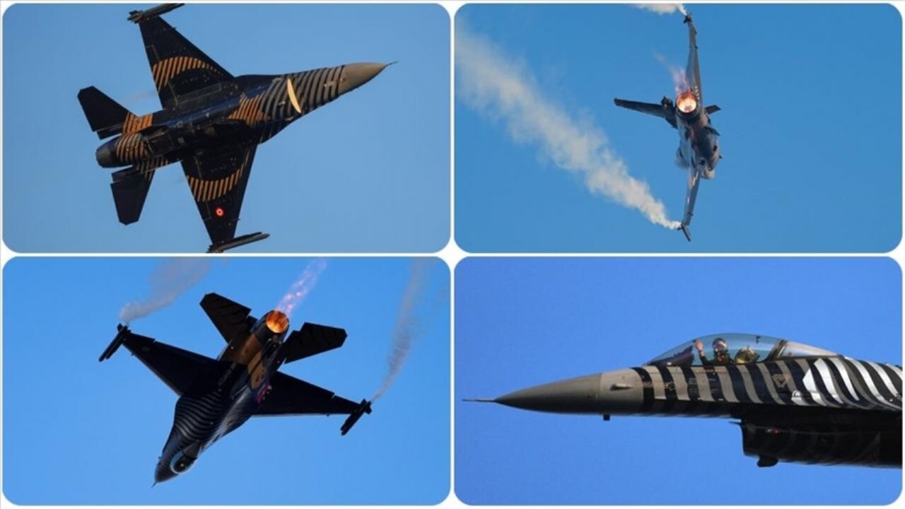 SOLOTÜRK'ün alev toplu prova uçuşu