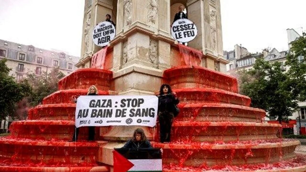 Masumlar Çeşmesi'nde Gazze eylemi