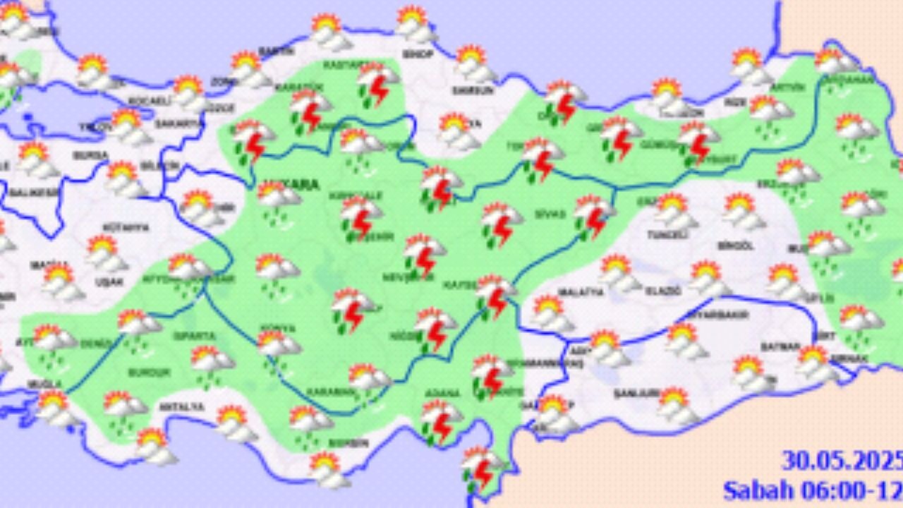 Hava durumu 30 Mayıs 2025
