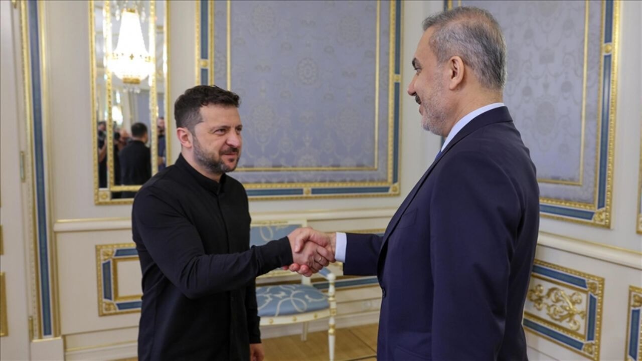 Bakan Fidan, Zelenskiy tarafından kabul edildi