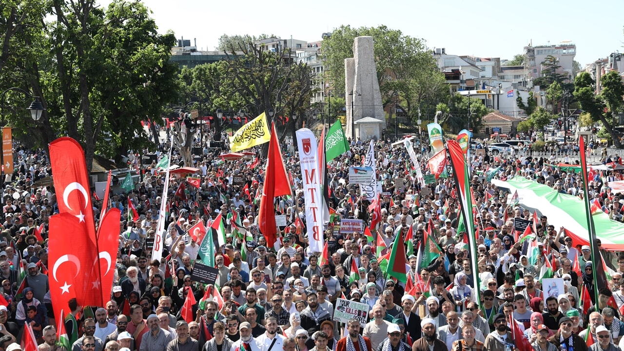 İstanbul, Filistin'in özgürlüğü için yürüdü