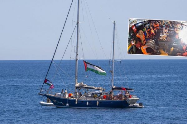 Gazze'ye giden Özgürlük Filosu'na baskın! 2'si Türk 12 aktivist İsrail tarafından kaçırıldı