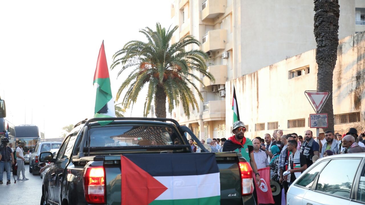 Gazze'ye ilerleyen Mağrib Direniş Konvoyu engellendi