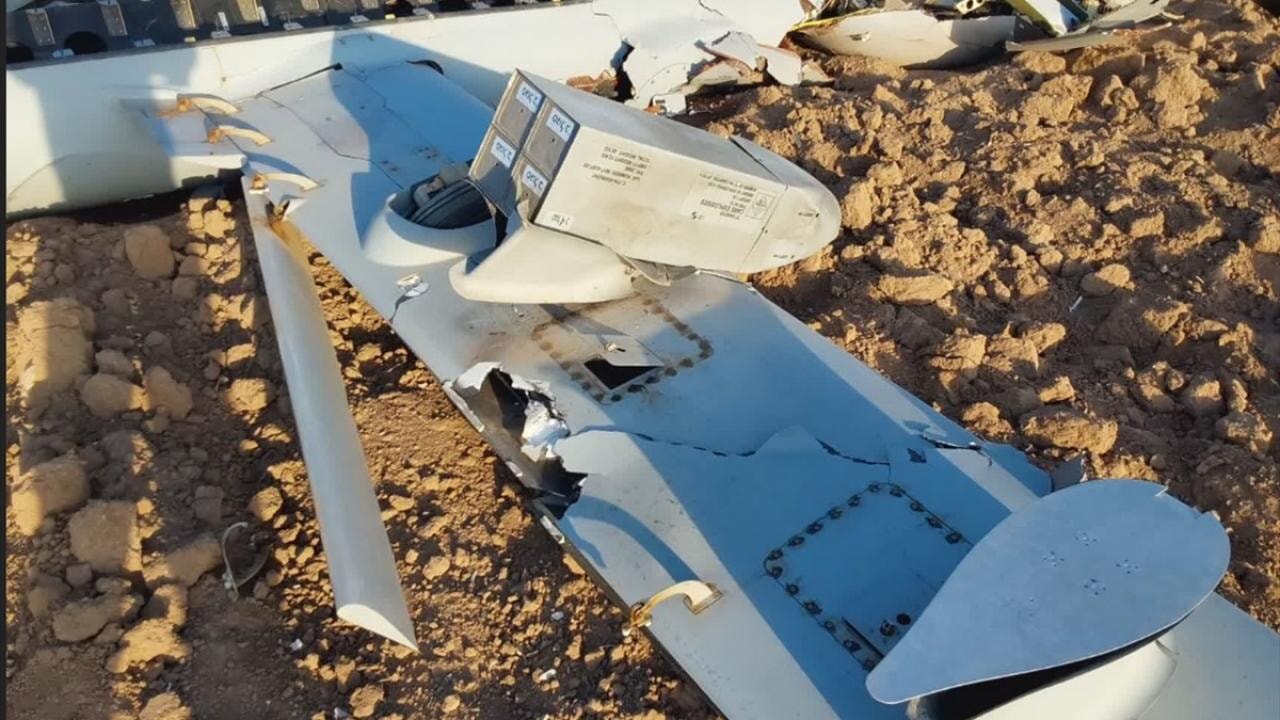 İran devlet televizyonu, düşürülen İsrail SİHA'sına ait olduğu belirtilen görüntüleri yayımladı