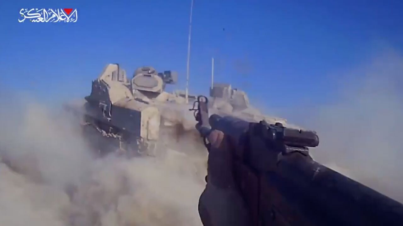 İsrail'in 'Merkava' tankı Kassam'ın namlusunun ucunda!