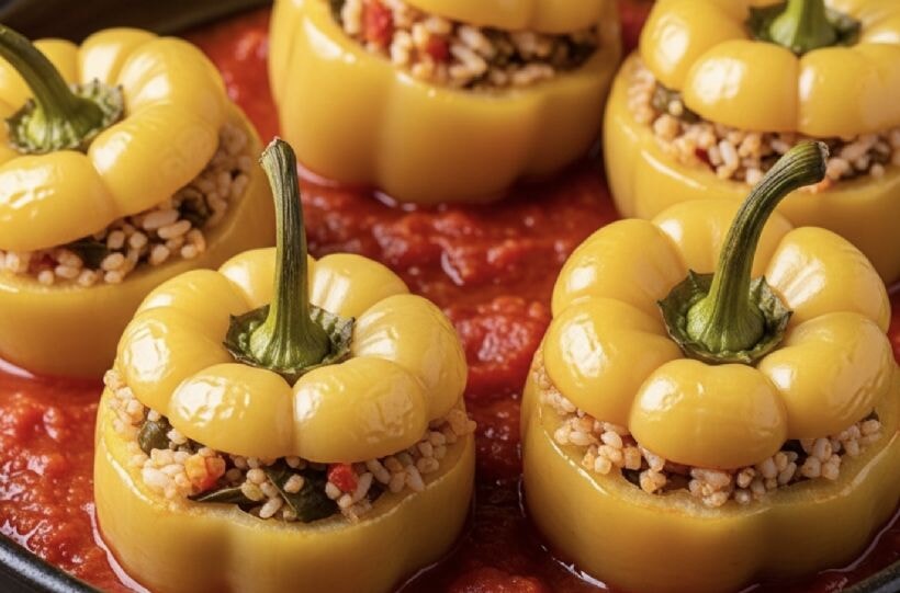 Biber dolması kaç dakikada pişer ve iç malzemelerinde neler olur? Pratik tam tutan biber dolması tarifi