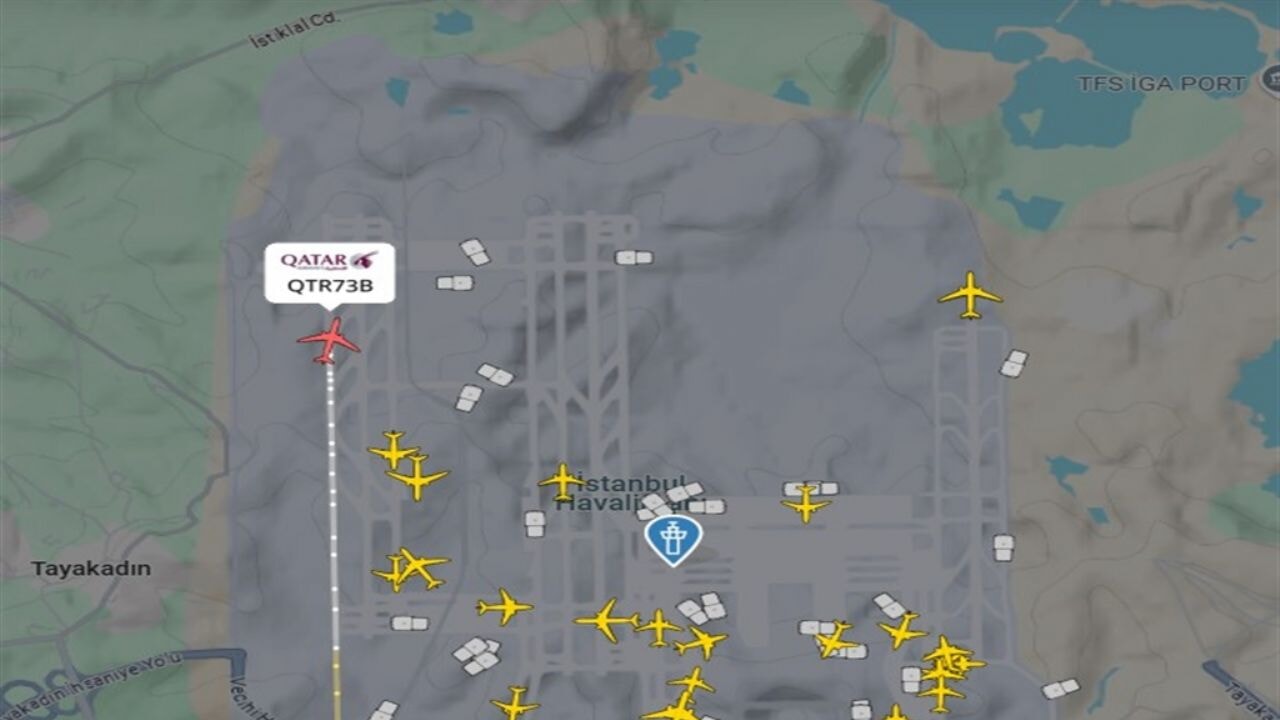 Katar Havayolları uçakları Türkiye'ye yönlendirildi
