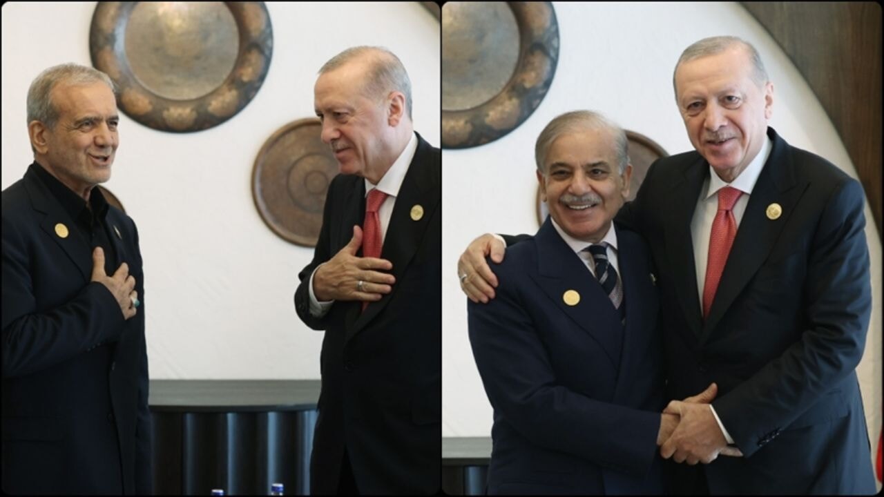 Cumhurbaşkanı Erdoğan, Pezeşkiyan ve Şerif ile görüştü