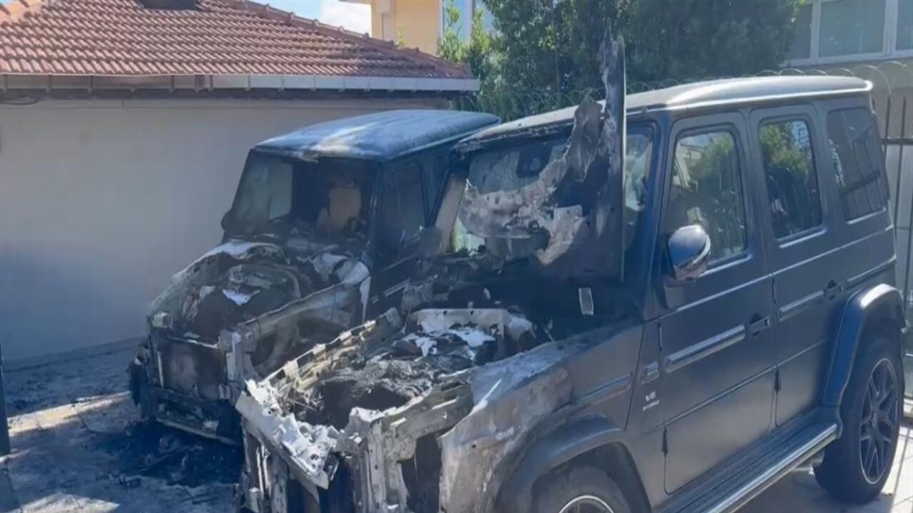 İş insanlarının 30 milyon liralık cipleri kundaklandı!