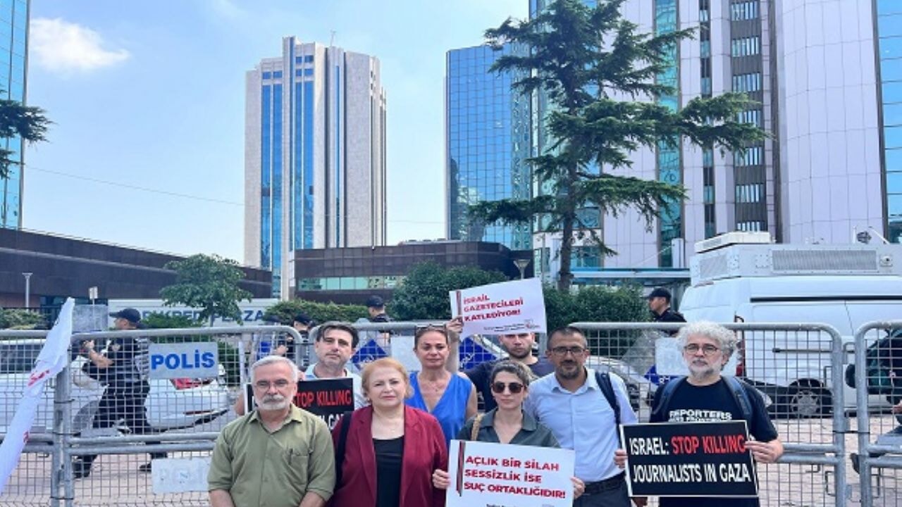 Basın Meslek Örgütlerinden İsrail Konsolosluğu Önünde Ortak Protesto