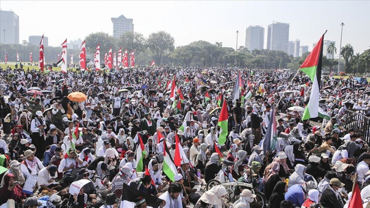 Dünyada Filistin'e destek gösterileri