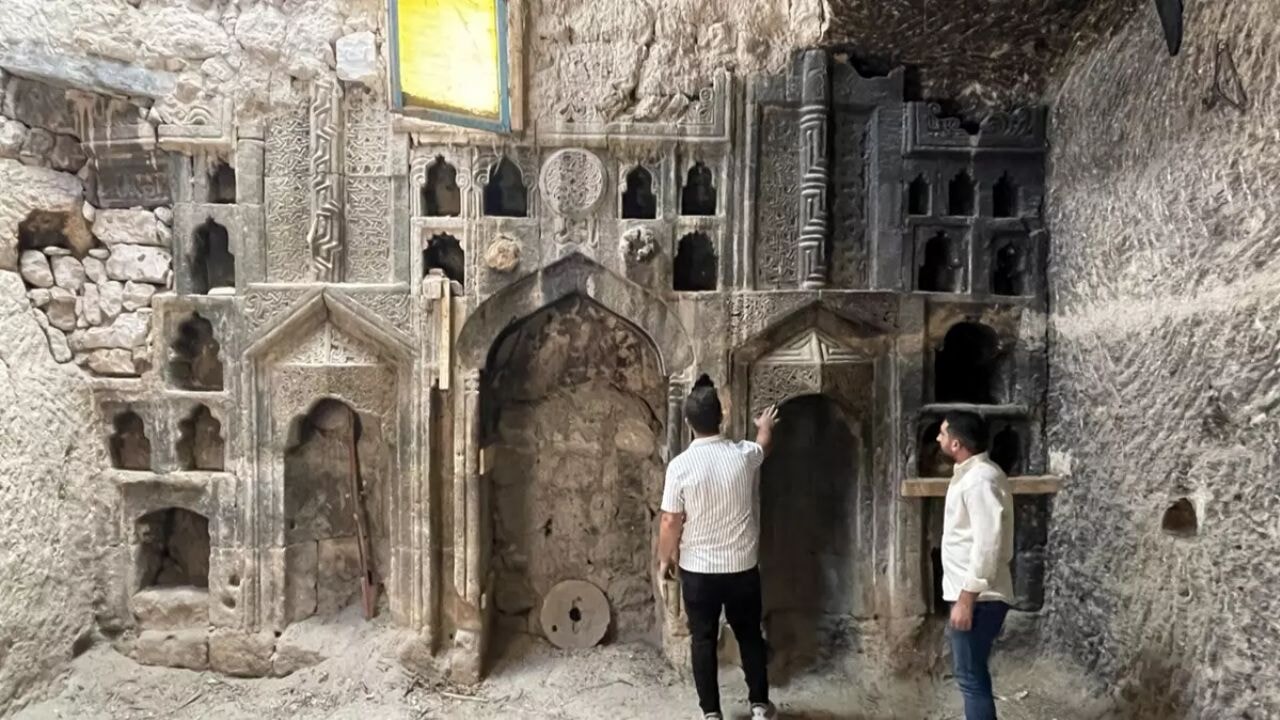 Ürgüp'te evin altında saklı tarihi cami keşfedildi