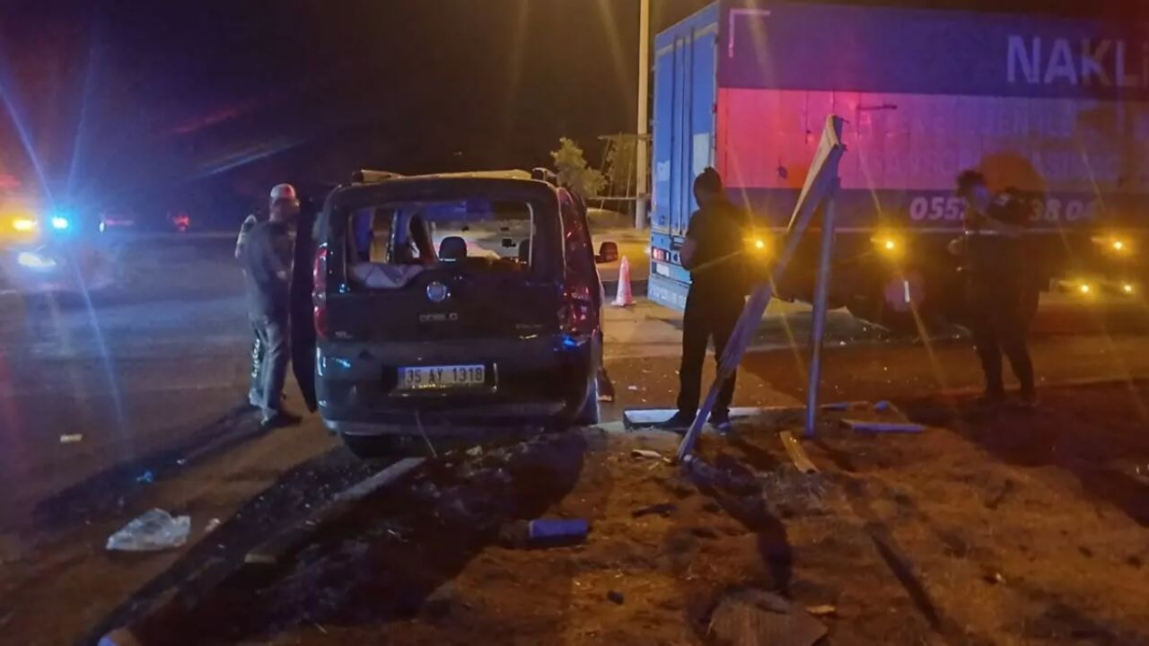 Manisa'da feci kaza: 1 ölü, 2'si ağır 8 yaralı