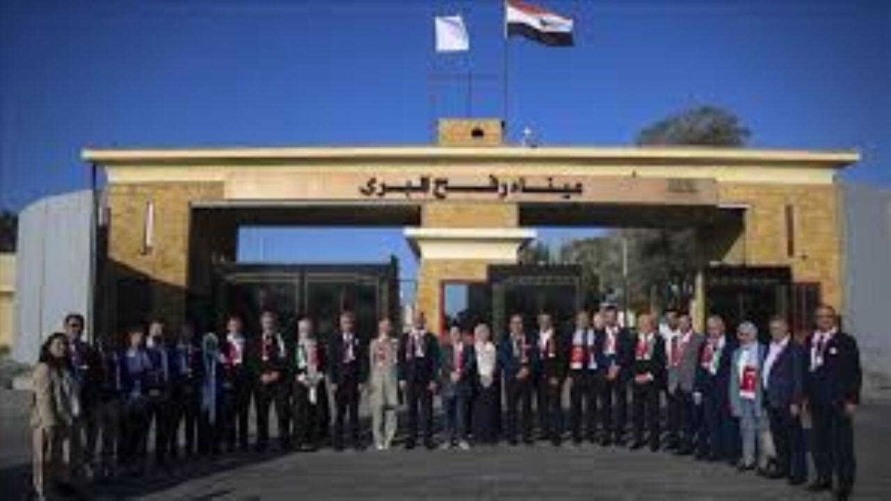 Cumhur İttifakı heyeti, Gazze'deki insani krize dikkati çekmek için Refah Sınır Kapısı'nı ziyaret etti