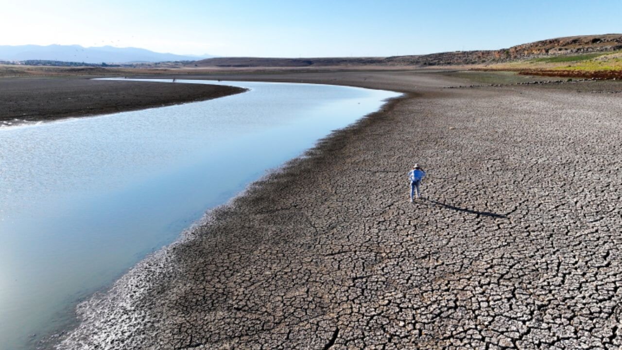 Konya'da kuraklığın etkisiyle su kaynakları dip seviyeleri gördü