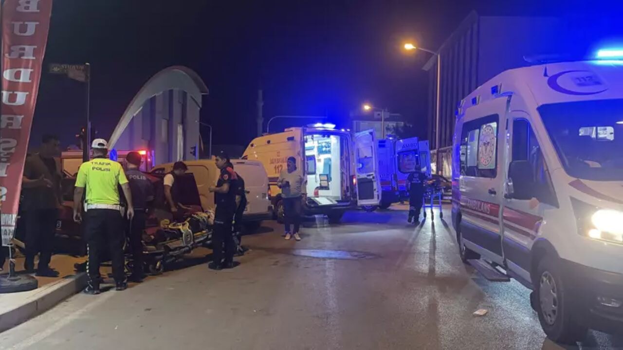 Burdur'da zincirleme trafik kazası