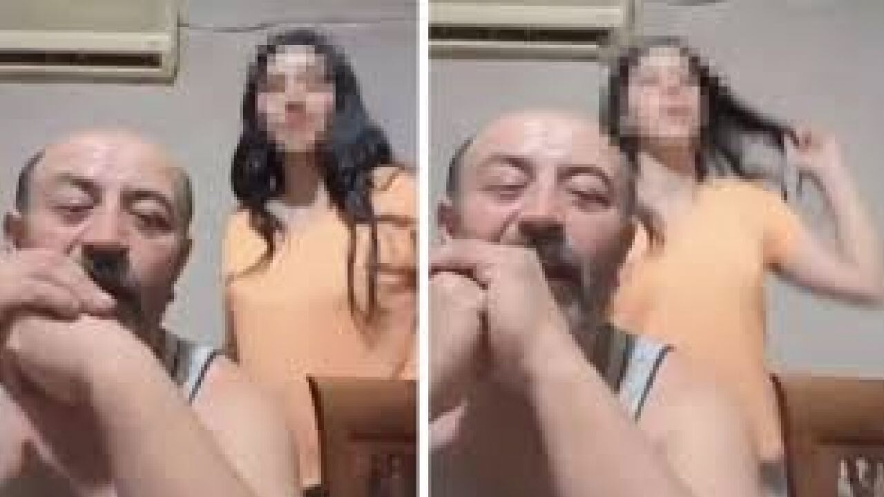Sosyal medyada kızını dans ettiren babaya gözaltı
