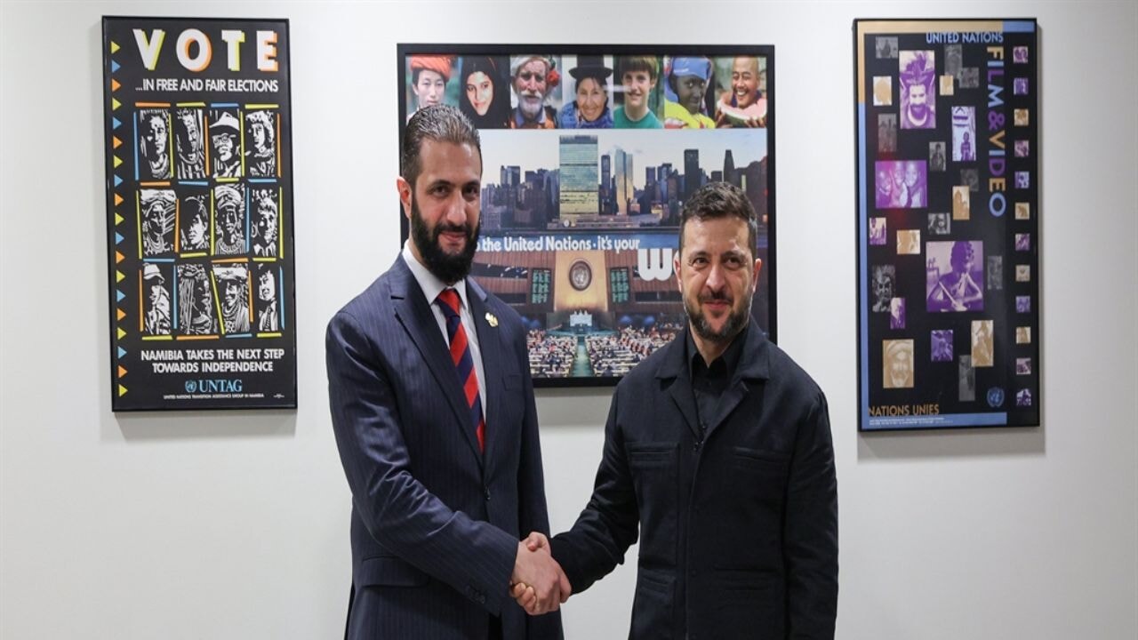 Zelenskiy ile Suriye Cumhurbaşkanı Şara bir araya geldi