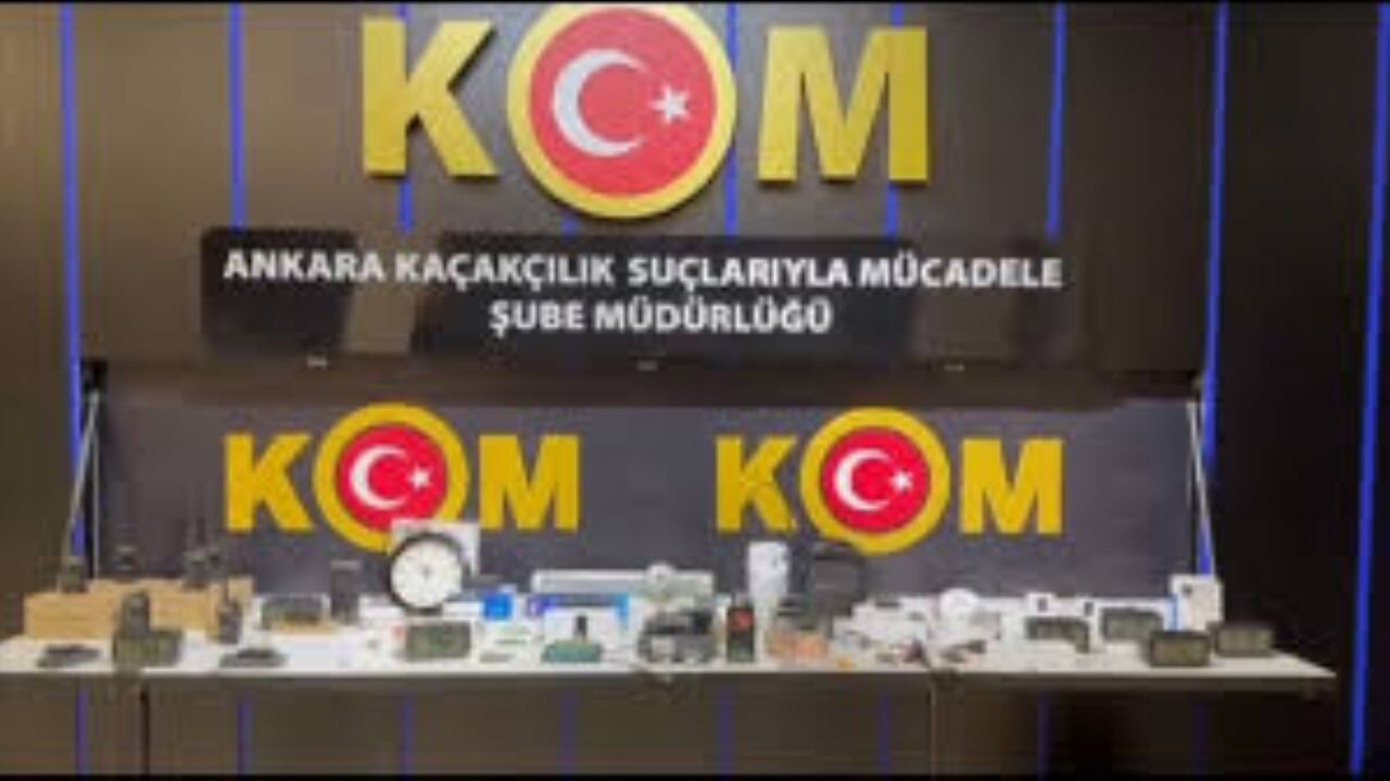 Ankara'da özel hayatı ihlal eden dinleme ve görüntü alma cihazları ele geçirildi